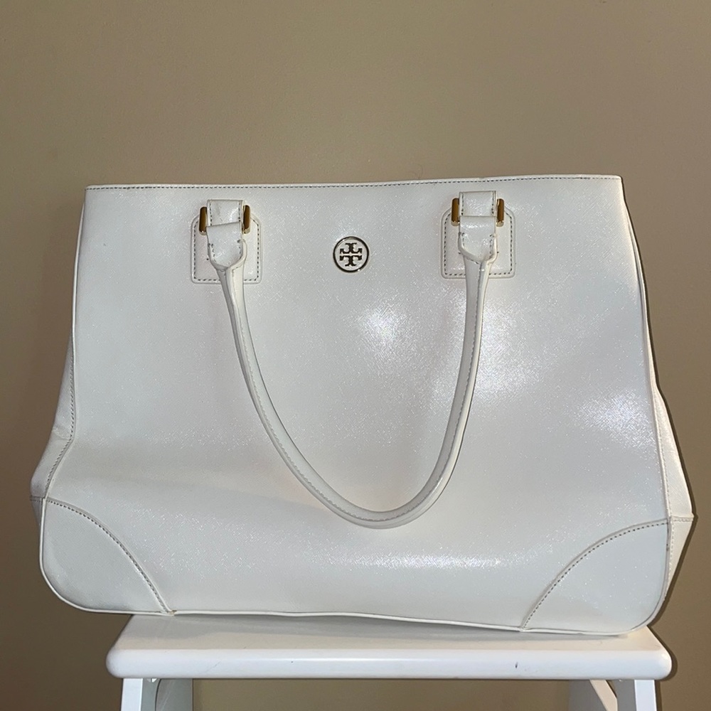 Tory Burch White Tote